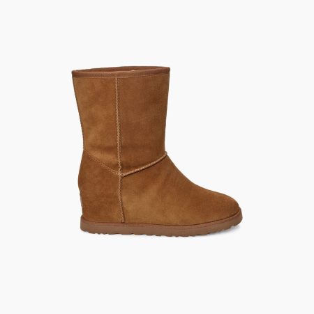 UGG Classic Femme Short - Boots Dame - Brune (NO-E946)